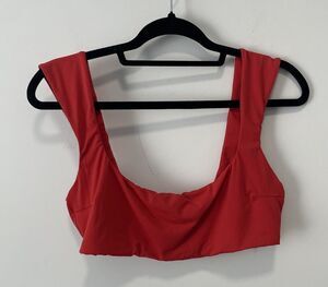 Haight Brigitte Bikini Top Red XL Swimsuit Brazil Vacation Resort Cruise Beach